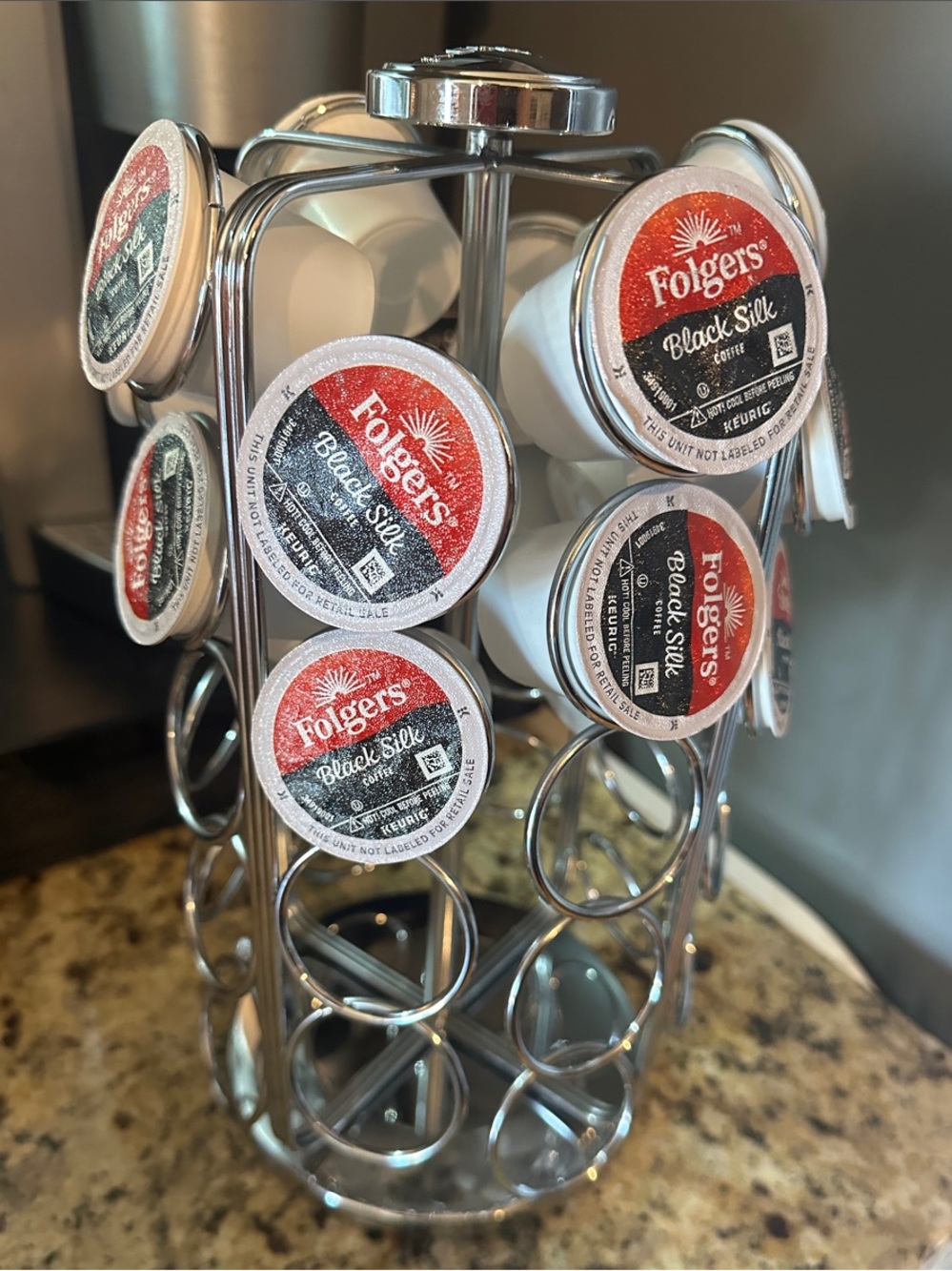 Keurig Chrome Rotating 36 K-Cup Carousel